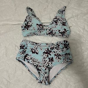patterned swimsuit